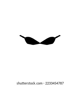 Bikini icon. Simple style clothe shop summer collection poster background symbol. Bikini brand logo design element. Bikini t-shirt printing. Vector for sticker.