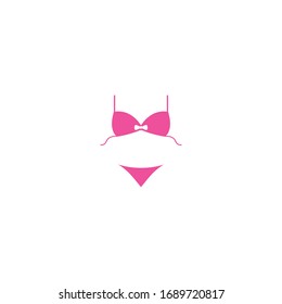 Icono bikini traje de verano diseño vectorial