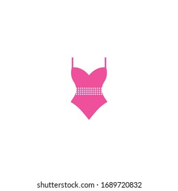 Icono bikini traje de verano diseño vectorial