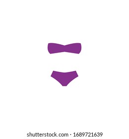 Bikini icon summer suit vector design