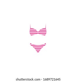 Icono bikini traje de verano diseño vectorial
