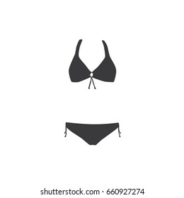 Bikini icon, vector illustration design. Summer objects collection.