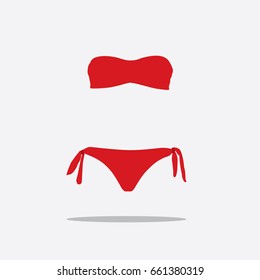 Bikini icon, vector illustration design. 