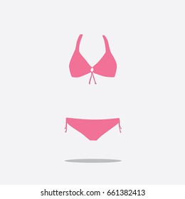 Bikini icon, vector illustration design. Summer objects collection.