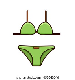 Bikini icon vector illustration icon isolated summer symbol.