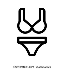 Bikini Icon Vector Symbol Design Illustration