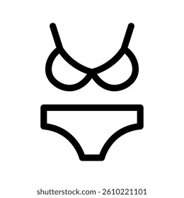 Bikini Icon Vector Symbol Design Illustration