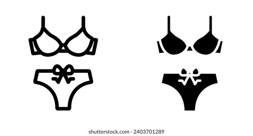 Bikini icon.symbol for mobile concept and web design. vector illustration