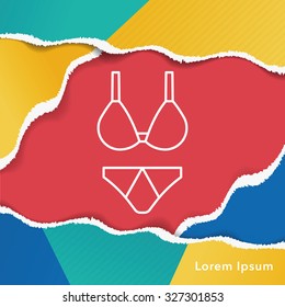 bikini line icon