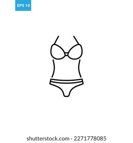 Bikini line icon Vector illustration