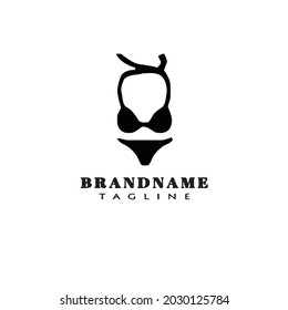 bikini logo icon design modern vector illustration