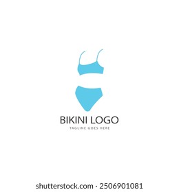 bikini logo vector template. swimsuit logo design vector