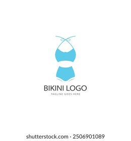 bikini logo vector template. swimsuit logo design vector