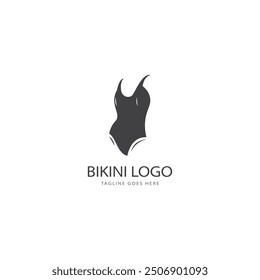 bikini logo vector template. swimsuit logo design vector