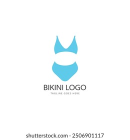 bikini logo vector template. swimsuit logo design vector