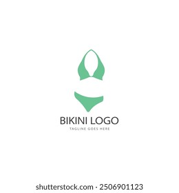 bikini logo vector template. swimsuit logo design vector