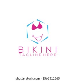 Bikini Logos Vector Image. Swimsuit Logo Design Vector