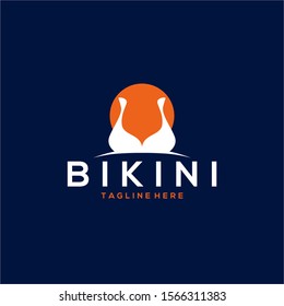 Bikini Logos Vector Image. Swimsuit Logo Design Vector
