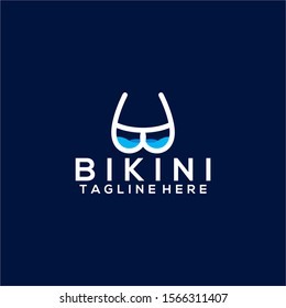 Bikini Logos Vector Image. Swimsuit Logo Design Vector