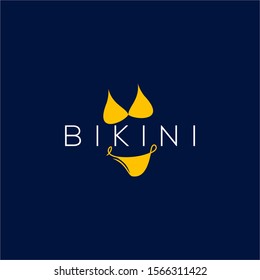 Bikini Logos Vector Image. Swimsuit Logo Design Vector