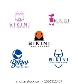 Bikini Logos Vector Image. Swimsuit Logo Design Vector