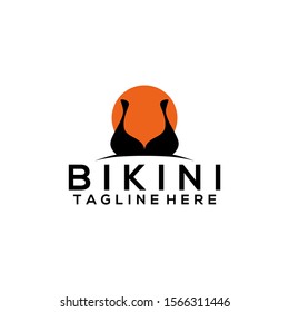 Bikini Logos Vector Image. Swimsuit Logo Design Vector