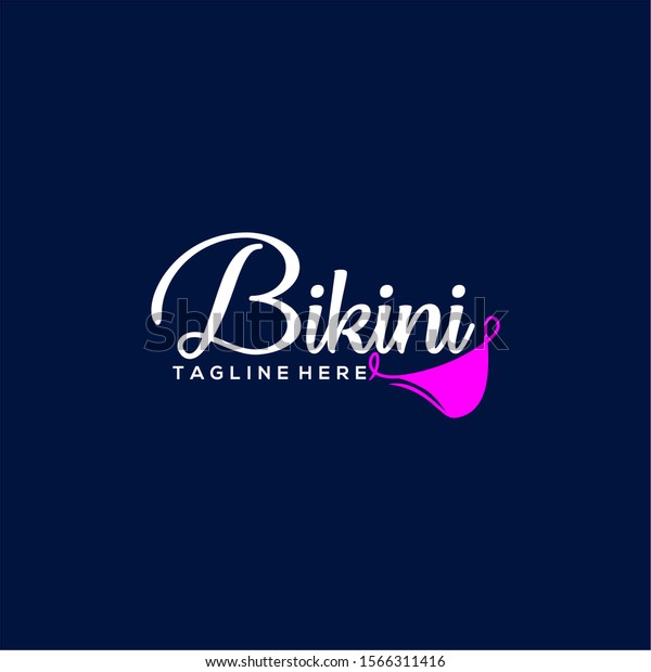 「Bikini Logos Vector Image Swimsuit Logo」のベクター画像素材（ロイヤリティフリー