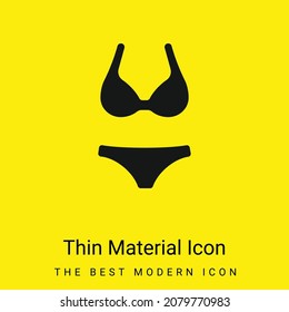 Bikini minimal bright yellow material icon