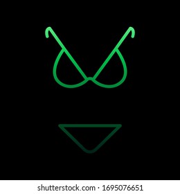 Bikini nolan icon. Simple thin line, outline vector of Summer icons for ui and ux, website or mobile application