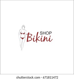 Bikini shop template for logo