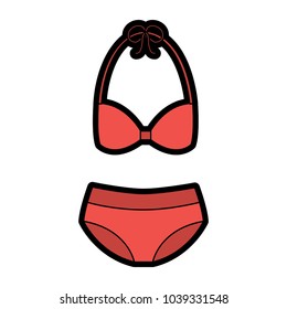 bikini swimsuit woman icon image 