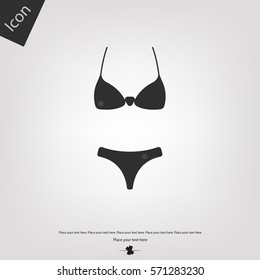 Bikini underwear icon