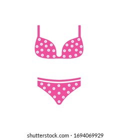 Pink Bikini Stock Vector (Royalty Free) 156394967