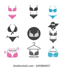 diseño de ilustración de icono vectorial bikini 
