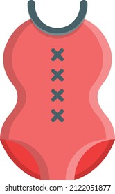bikini Vector illustration on a transparent background.Premium quality symmbols.Vector line flat icon for concept and graphic design.
