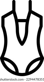 ilustración bikini Vector sobre un fondo transparente. Símbolos de calidad superior. Iconos vectoriales de línea delgada para el diseño de conceptos y gráficos. 
