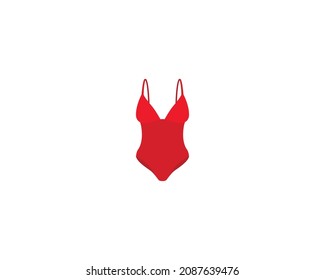 Bikini vector isolated icon. Emoji illustration. Swimwear vector emoticon