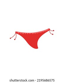 Bikini vector isolated on white background 