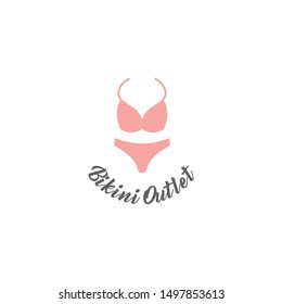 Bikini Wear Logo Design Vector
