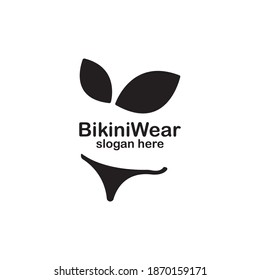 Bikini Wear Logo Design Vector
