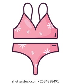 bikini wear summer clothes isolated