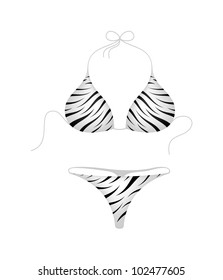 Bikini suitÂ?Â? zebra design