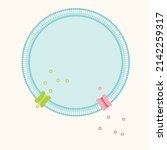 Bilayer cell membrane with transmembrane ion channels template