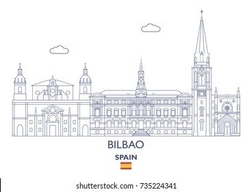 Bilbao Linear City Skyline, Spain