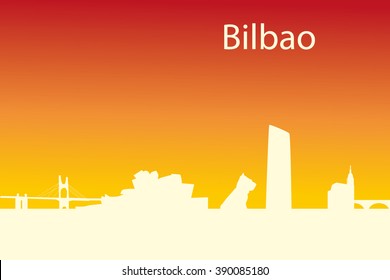 Bilbao Skyline In Spain