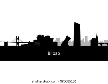 Bilbao Skyline In Spain