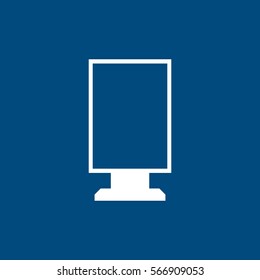  bil-board icon vector