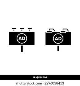 Bilboard icon vector illustration logo template for many purpose. Isolated on white background.