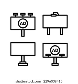 Plantilla de logotipo de ilustración de vector de icono de tablero para muchos fines. Aislado sobre fondo blanco.