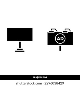Bilboard icon vector illustration logo template for many purpose. Isolated on white background.
